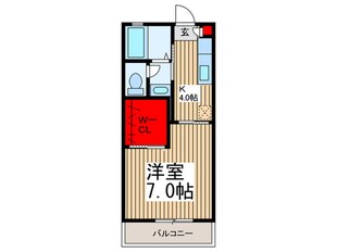 クレセントA棟の物件間取画像